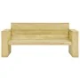 Banco de jardín cojines antracita madera pino impregnada 179cm de , Bancos de jardín - Ref: Foro24-3065756, Precio: 340,53 €,...