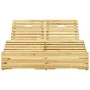 Tumbona doble y cojines madera pino impregnada azul de , Tumbonas - Ref: Foro24-3065988, Precio: 282,97 €, Descuento: %