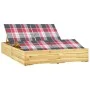 Tumbona doble y cojines madera de pino impregnada de , Tumbonas - Ref: Foro24-3065997, Precio: 302,26 €, Descuento: %