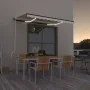 Toldo automático con LED y sensor de viento crema 350x250 cm by , Awnings - Ref: Foro24-3069092, Price: 494,93 €, Discount: %