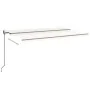 Toldo automático con LED sensor de viento crema 500x350 cm von , Markisen - Ref: Foro24-3069232, Preis: 684,07 €, Rabatt: %