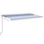 Toldo automático retráctil azul y blanco 500x350 cm von , Markisen - Ref: Foro24-3069226, Preis: 556,95 €, Rabatt: %