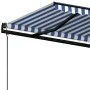 Toldo automático retráctil azul y blanco 500x350 cm von , Markisen - Ref: Foro24-3069226, Preis: 556,95 €, Rabatt: %