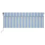 Toldo retráctil automático con persiana 4,5x3 m azul y blanco von , Markisen - Ref: Foro24-3069446, Preis: 487,09 €, Rabatt: %