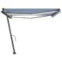 Toldo manual retráctil con LED azul y blanco 450x300 cm by , Awnings - Ref: Foro24-3069761, Price: 503,48 €, Discount: %