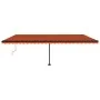 Toldo de pie automático naranja y marrón 600x350 cm de , Toldos - Ref: Foro24-3069890, Precio: 856,35 €, Descuento: %