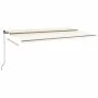 Toldo automático con LED sensor de viento crema 600x350 cm by , Awnings - Ref: Foro24-3069892, Price: 974,86 €, Discount: %