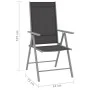 Juego de comedor de jardín 10 piezas negro y plateado de , Conjuntos de jardín - Ref: Foro24-3070646, Precio: 579,11 €, Descu...