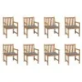 Sillas de jardín 8 uds madera maciza de teca cojines gris von , Gartenstühle - Ref: Foro24-3073059, Preis: 1,00 €, Rabatt: %