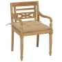 Sillas Batavia 6 unidades madera maciza de teca con cojines | Tu tienda online para hogar, jardín y más Foro24.es