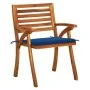 Sillas de jardín 8 uds madera maciza de teca con cojines de , Sillas de jardín - Ref: Foro24-3075211, Precio: 728,99 €, Descu...