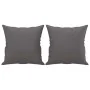 Sofá de 2 plazas con cojines cuero sintético gris 140 cm von , Sofas - Ref: Foro24-3200932, Preis: 248,51 €, Rabatt: %