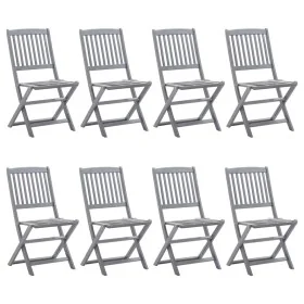 Sillas de jardín plegables 8 uds y cojines madera maciza acacia by , Garden chairs - Ref: Foro24-3078304, Price: 396,64 €, Di...