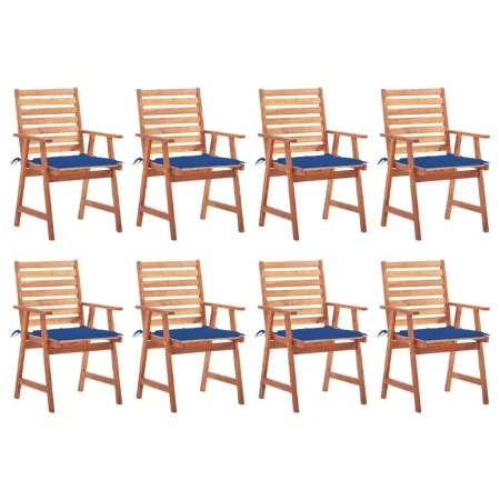 Sillas comedor de jardín y cojines 8 uds madera maciza acacia by , Garden chairs - Ref: Foro24-3078384, Price: 556,32 €, Disc...