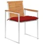 Sillas de jardín y cojines 8 unidades madera maciza de acacia by , Garden chairs - Ref: Foro24-3078545, Price: 1,00 €, Discou...