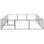 Perrera acero 15 m² negra by , Dog kennels and fences - Ref: Foro24-3082129, Price: 297,12 €, Discount: %