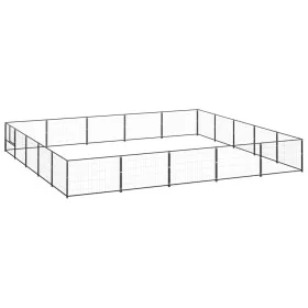 Perrera acero 25 m² negra von , Hundehütten und Zäune - Ref: Foro24-3082157, Preis: 361,37 €, Rabatt: %