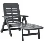 Tumbona plegable de plástico gris antracita by , Loungers - Ref: Foro24-48756, Price: 129,18 €, Discount: %
