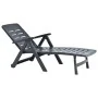 Tumbona plegable de plástico gris antracita by , Loungers - Ref: Foro24-48756, Price: 129,18 €, Discount: %