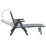 Tumbona plegable de plástico gris antracita by , Loungers - Ref: Foro24-48756, Price: 129,18 €, Discount: %