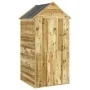 Cobertizo de herramientas con puerta madera pino 107x107x220 cm by , Sheds - Ref: Foro24-318193, Price: 412,57 €, Discount: %