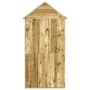 Cobertizo de herramientas con puerta madera pino 107x107x220 cm by , Sheds - Ref: Foro24-318193, Price: 412,57 €, Discount: %