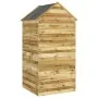 Cobertizo de herramientas con puerta madera pino 107x107x220 cm by , Sheds - Ref: Foro24-318193, Price: 412,57 €, Discount: %