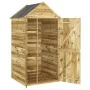 Cobertizo de herramientas con puerta madera pino 107x107x220 cm by , Sheds - Ref: Foro24-318193, Price: 412,57 €, Discount: %