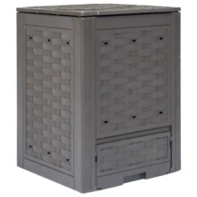 Compostador de jardín marrón plástico ratán 60x60x83 cm 300 L von , Komposter - Ref: Foro24-45681, Preis: 91,37 €, Rabatt: %