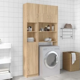 Armario baño madera de ingeniería color roble 32x25,5x190 cm von , Badezimmermöbel - Ref: Foro24-802879, Preis: 111,83 €, Rab...