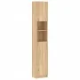 Armario baño madera de ingeniería color roble 32x25,5x190 cm de , Muebles de baño - Ref: Foro24-802879, Precio: 106,48 €, Des...