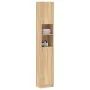 Armario baño madera de ingeniería color roble 32x25,5x190 cm de , Muebles de baño - Ref: Foro24-802879, Precio: 106,48 €, Des...
