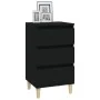 Mesita de noche madera contrachapada negro 40x35x70 cm by , Nightstands - Ref: Foro24-819661, Price: 55,88 €, Discount: %