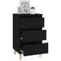 Mesita de noche madera contrachapada negro 40x35x70 cm by , Nightstands - Ref: Foro24-819661, Price: 55,88 €, Discount: %