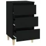 Mesita de noche madera contrachapada negro 40x35x70 cm by , Nightstands - Ref: Foro24-819661, Price: 55,88 €, Discount: %