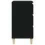 Mesita de noche madera contrachapada negro 40x35x70 cm by , Nightstands - Ref: Foro24-819661, Price: 55,88 €, Discount: %