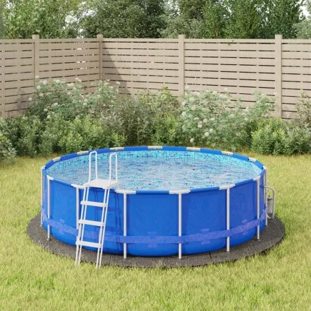 Tapiz de suelo piscina geotextil de poliéster gris claro Ø366cm de , Cubiertas para piscina - Ref: Foro24-94217, Precio: 33,4...