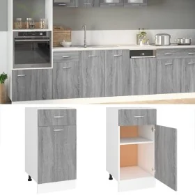 Armario bajo cocina “Lyon” madera ingeniería gris Sonoma von , Küchenschränke - Ref: Foro24-815571, Preis: 67,17 €, Rabatt: %