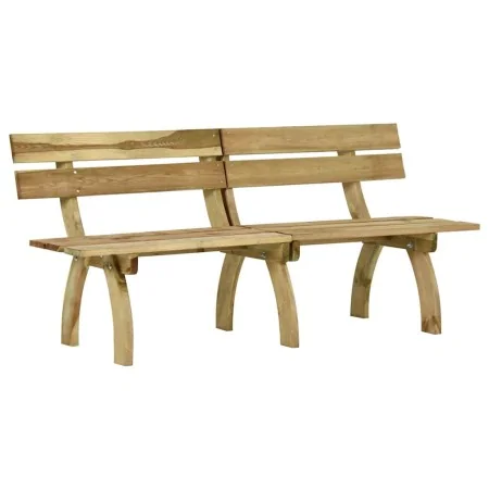 Banco de jardín de madera de pino impregnada 220 cm by , garden benches - Ref: Foro24-318402, Price: 130,67 €, Discount: %