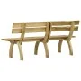 Banco de jardín de madera de pino impregnada 220 cm by , garden benches - Ref: Foro24-318402, Price: 130,67 €, Discount: %