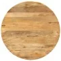 Mesa de comedor madera maciza de mango y acero 110x78 cm by , Kitchen and dining tables - Ref: Foro24-338454, Price: 245,67 €...