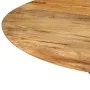 Mesa de comedor madera maciza de mango y acero 110x78 cm by , Kitchen and dining tables - Ref: Foro24-338454, Price: 245,67 €...
