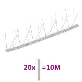 Set de 20 hileras pinchos contra pájaros y palomas 5 filas 10 m by , Animal repellents - Ref: Foro24-149133, Price: 52,25 €, ...