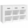 Aparador de madera contrachapada blanco 100x30x59,5 cm de , Aparadores - Ref: Foro24-821004, Precio: 120,02 €, Descuento: %