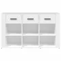 Aparador de madera contrachapada blanco 100x30x59,5 cm de , Aparadores - Ref: Foro24-821004, Precio: 120,02 €, Descuento: %