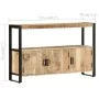 Aparador madera maciza de mango 120x30x75 cm de , Aparadores - Ref: Foro24-247923, Precio: 318,64 €, Descuento: %