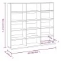 Estantería de CDs contrachapada roble ahumado 102x23x89,5 cm by , CD and DVD storage - Ref: Foro24-815483, Price: 89,83 €, Di...