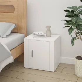 Mesita de noche blanca 50x39x47 cm von , Schließfächer und Lagerschränke - Ref: Foro24-816688, Preis: 38,59 €, Rabatt: %