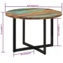 Mesa de comedor madera maciza reciclada 110x75 cm by , Kitchen and dining tables - Ref: Foro24-338480, Price: 257,72 €, Disco...