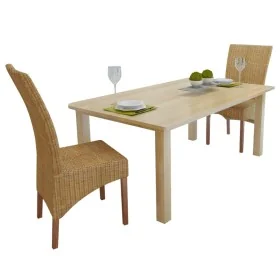 Sillas de comedor 2 unidades ratán natural marrón von , Essstühle - Ref: Foro24-243236, Preis: 196,72 €, Rabatt: %